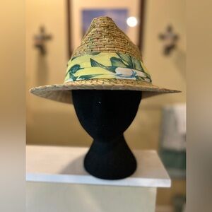 Pistol Straw Panama Hat with Floral Band